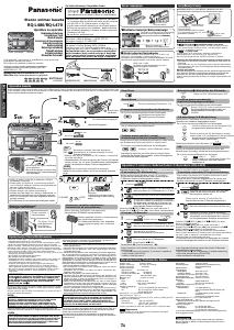 Manuale Panasonic RQ-L470 Registratore a cassette