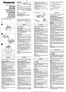 Bedienungsanleitung Panasonic RQ-P260 Kassettenrekorder