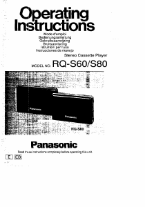 Handleiding Panasonic RQ-S60 Cassetterecorder