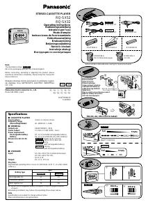 Manuale Panasonic RQ-SX32 Registratore a cassette