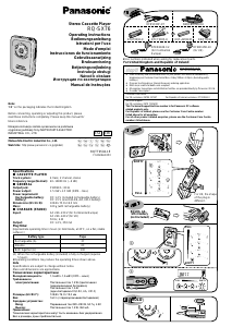 Manuál Panasonic RQ-SX76EG Kazetový diktafon