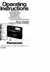 Handleiding Panasonic RQ-V500 Cassetterecorder