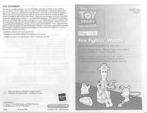 Handleiding Hasbro 03050 Toy Story And Beyond Fire Fightin Wody