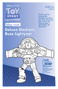 Handleiding Hasbro 03934 Toy Story And Beyond Deluxe Electronic Buzz Lightyear