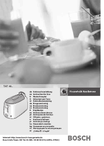 Bedienungsanleitung Bosch TAT4610 Toaster