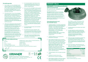 Bedienungsanleitung Krinner VBasic Weihnachtsbaumständer