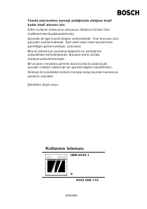 Kullanım kılavuzu Bosch HEN600151 Solo fırın