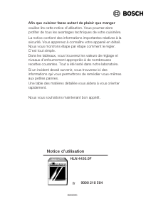 Mode d’emploi Bosch HLN443020F Cuisinière