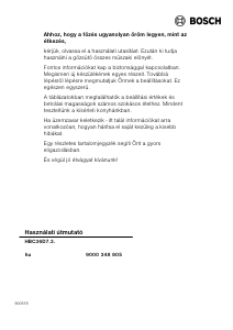 Használati útmutató Bosch HBC36D723 Kemence