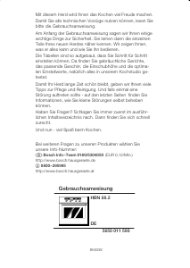Bedienungsanleitung Bosch HBN6852 Backofen