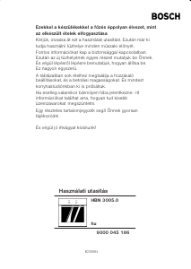 Használati útmutató Bosch HBN300550 Kemence