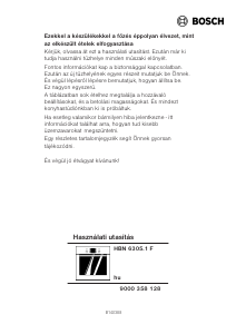 Használati útmutató Bosch HBN630551F Kemence