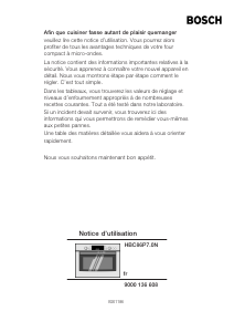 Mode d’emploi Bosch HBC86P750N Micro-onde