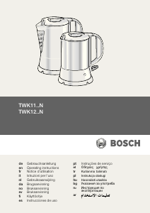 Manual de uso Bosch TWK1101 Hervidor