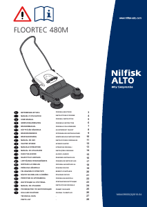 Kullanım kılavuzu Nilfisk ALTO Floortec 480M Zemin temizleme makinesi