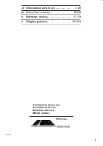 Manual Bosch PKC845E01 Placa