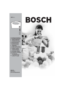 Manuale Bosch MFQ2000 Sbattitore