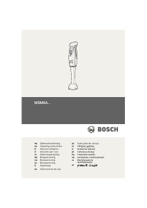 Käyttöohje Bosch MSM6A60 Sauvasekoitin