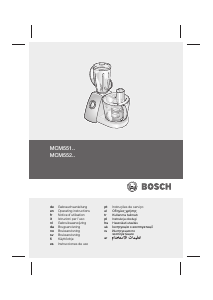 Manuale Bosch MCM5510 Robot da cucina