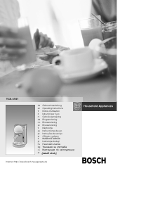 Manual de uso Bosch TCA4101 Máquina de café espresso