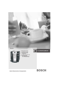 Bruksanvisning Bosch TCA6301CH Espressomaskin