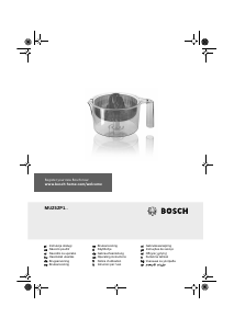 Manuál Bosch MUM54Q40 Odšťavňovač