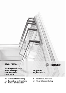 Handleiding Bosch KSW26V80 Wijnklimaatkast