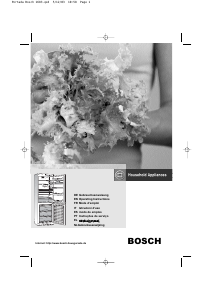Bedienungsanleitung Bosch KGS36310 Kühl-gefrierkombination
