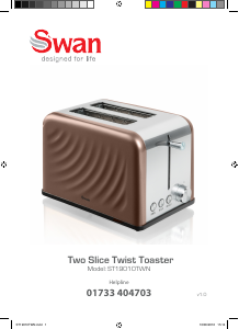 Manual Swan ST19010TWN Toaster