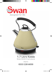 Bruksanvisning Swan SK34010BLKN Vattenkokare