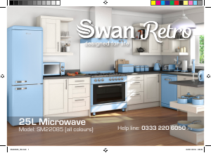 Bruksanvisning Swan SM22085GRN Mikrovågsugn