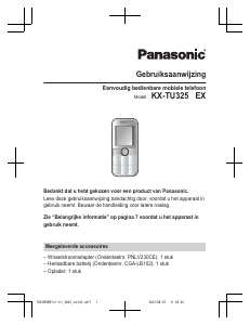 Handleiding Panasonic KX-TU325EXBE Mobiele telefoon
