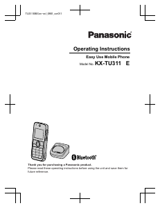 Handleiding Panasonic KX-TU311EBE Mobiele telefoon