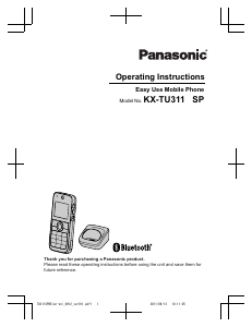 Handleiding Panasonic KX-TU311SPWE Mobiele telefoon