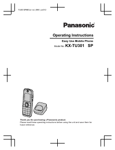 Handleiding Panasonic KX-TU301SPME Mobiele telefoon