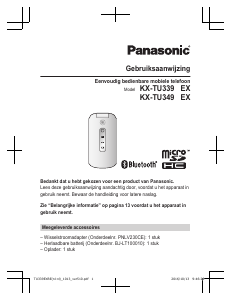 Handleiding Panasonic KX-TU349EXBE Mobiele telefoon