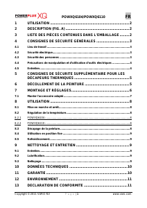 Mode d’emploi Powerplus POWXQ6104 Décapeur thermique