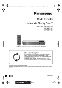 Mode d’emploi Panasonic DMP-BDT160EF Lecteur de blu-ray