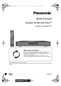 Mode d’emploi Panasonic DMP-BDT700EF Lecteur de blu-ray