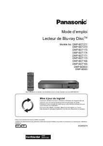 Mode d’emploi Panasonic DMP-BDT271EF Lecteur de blu-ray