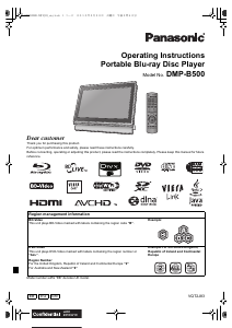 Manual Panasonic DMP-B500EB Blu-ray Player