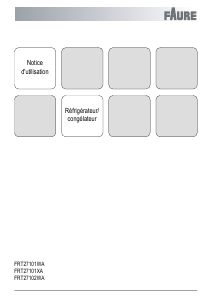 Mode d’emploi Faure FRT27101WA Réfrigérateur combiné