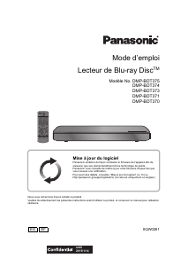 Mode d’emploi Panasonic DMP-BDT371EF Lecteur de blu-ray