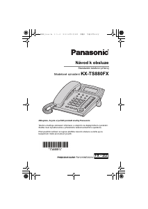 Manuál Panasonic KX-TS880FX Telefon