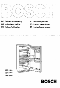 Handleiding Bosch KSR2500EU Koelkast