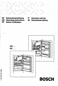 Manual Bosch KFL16440 Refrigerator