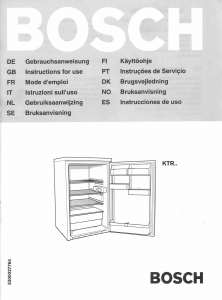 Manual Bosch KTR1431 Refrigerator