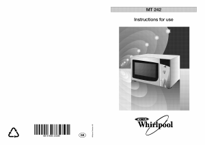 Bruksanvisning Whirlpool MT 242/Noir Mikrovågsugn