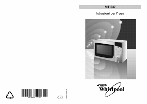 Manuale Whirlpool MT 247 WP BL Microonde