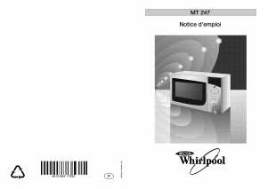 Mode d’emploi Whirlpool MT 247/WH/Weiss Micro-onde